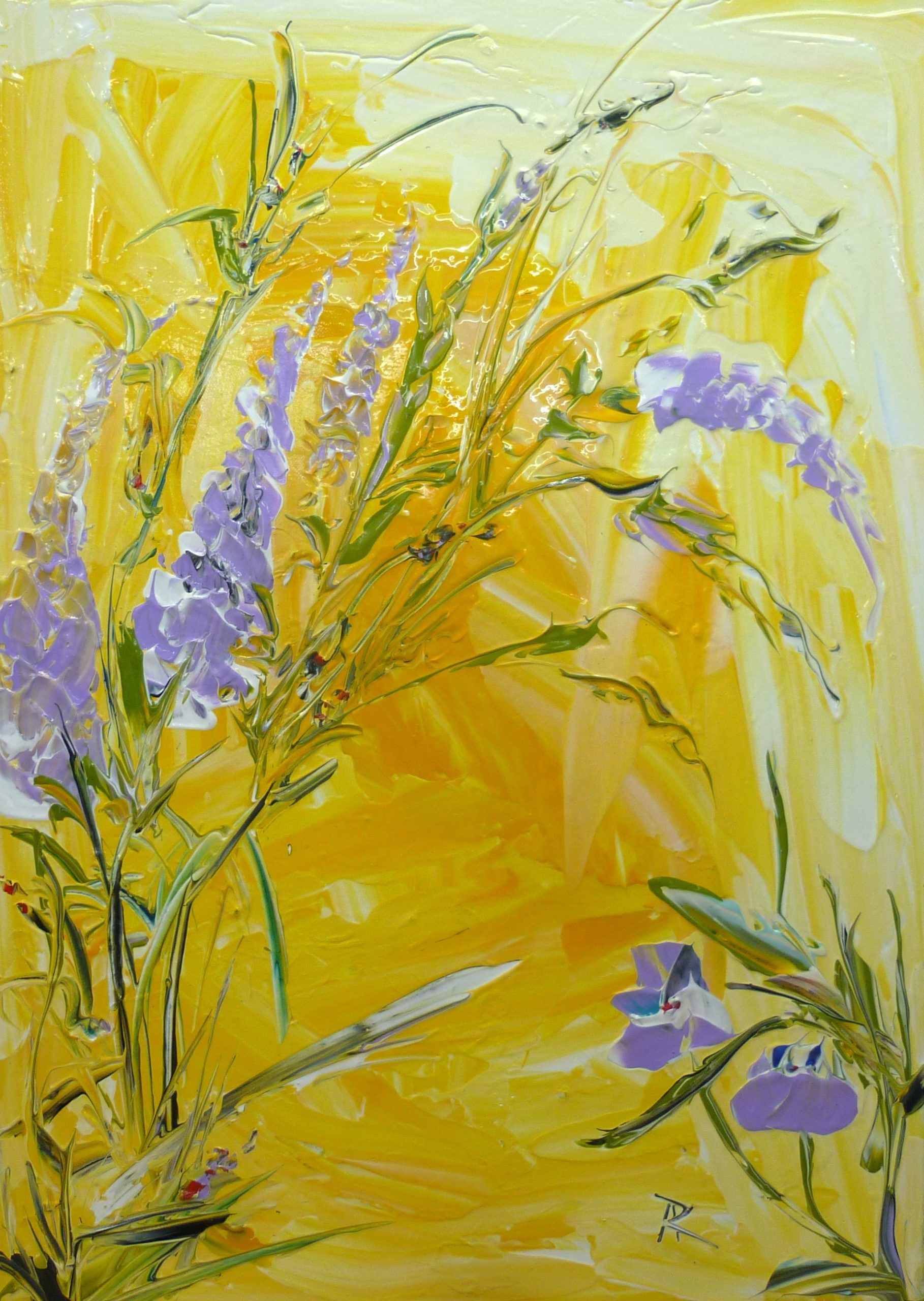 violett and yellow