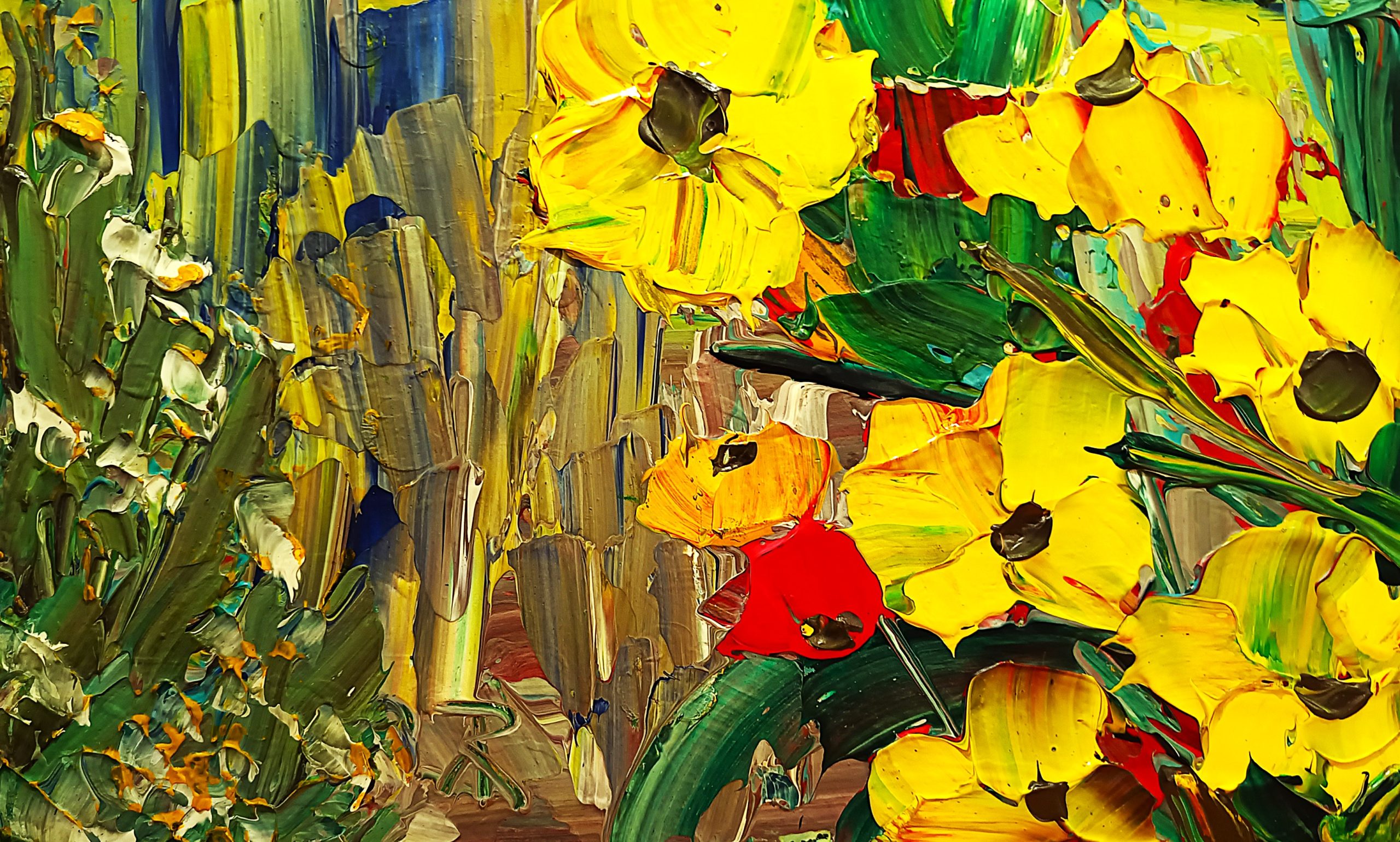 Blüten in Gelb